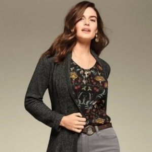 Cabi Black Floral Legend Sleeveless Blouse Size Small Style #3621